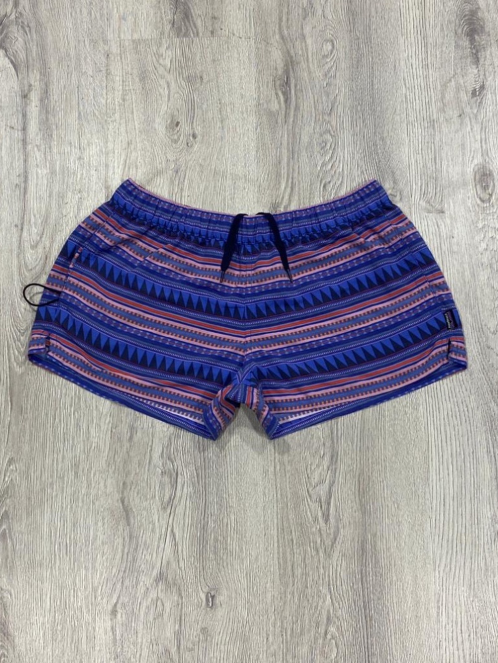 Patagonia Women's Baggies Shorts Size S Blue Patterned STY57043 SP18